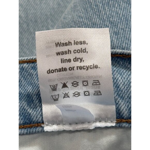 Reformation Cynthia Patch High-Rise Jeans Straight Leg Organic Cotton Size 29 - Picture 8 of 8